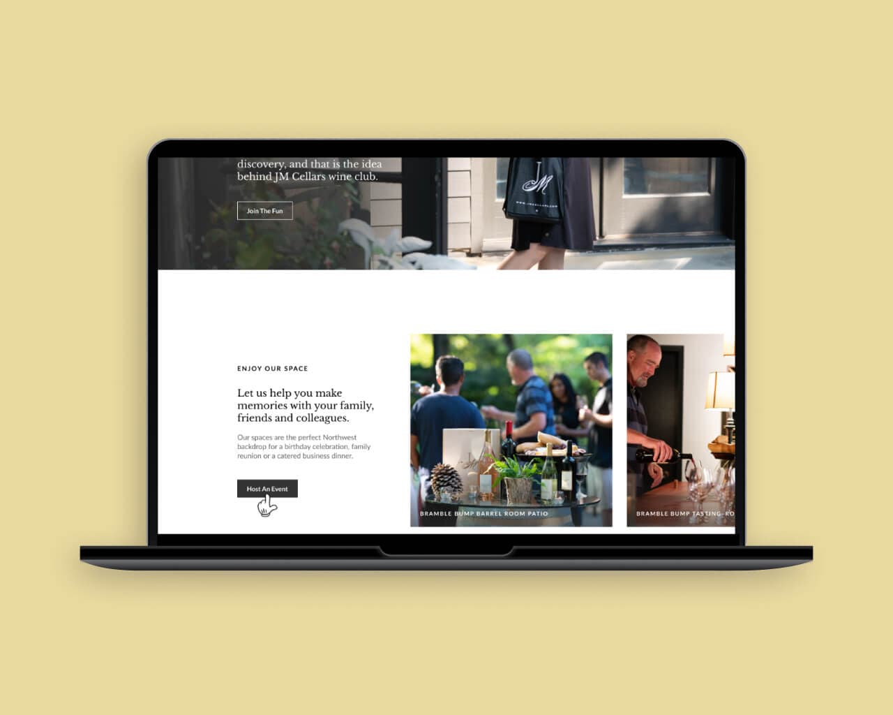JM Cellars: Website Build, image 3 of 4